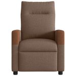 vidaXL Fauteuil de massage inclinable Marron Tissu