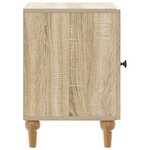 vidaXL Cabinet de chevet 2 pc Chêne Sonoma 43 x 34 5 x 50 cm
