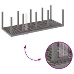 vidaXL Ensemble de salle à manger de jardin 11 pièces avec coussins gris clair rotin poly