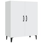 vidaXL Buffet haut Blanc 70x34x180 cm Bois d'ingénierie