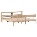 vidaXL Cadre de lit sans matelas 180x200 cm bois massif de pin