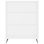 vidaXL Buffet haut Blanc 69 5x34x180 cm Bois d'ingénierie