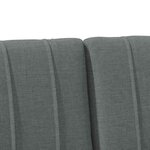 vidaXL Tête de lit capitonnée Gris foncé 180 cm Pin massif