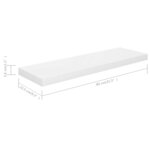 vidaXL Étagère murale flottante 4 Pièces Blanc brillant 80x23 5x3 8cm MDF