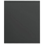 vidaXL Bibliothèque/Meuble TV Gris brillant Bois d’ingénierie