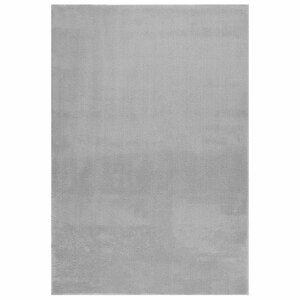vidaXL Tapis shaggy doux lavable 160x230 cm Antidérapant Gris