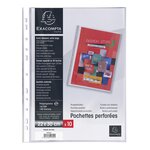 Sachet 10 Pochettes perforées PREMIUM polypropylène 140micron A4+ - Incolore x 5 EXACOMPTA