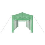 vidaXL Serre avec cadre pop-up avec toit Vert 290 x 870 x 315 cm Acier