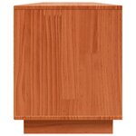 vidaXL Meuble TV Marron 156 x 37 x 45 cm Bois de pin massif