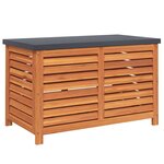 vidaXL Boîte de rangement de jardin 90x48x55 cm bois d'eucalyptus