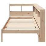 vidaXL Lit bibliothèque sans matelas 100x200 cm bois massif de pin