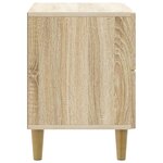vidaXL Cabinet de chevet avec tiroir Chêne Sonoma 62 x 34 5 x 48 cm
