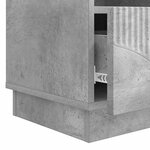 vidaXL Meuble TV Gris béton 102 x 34 5 x 47 cm Bois d'ingénierie