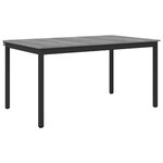 vidaXL Table de salle à manger / Table de repas MÉTAL