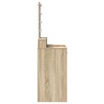 vidaXL Table de Toilette Marron 100 x 41 x 140 cm Bois d'ingénierie