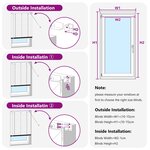 vidaXL Store Vénitien Réglable Noir 150 x 90 cm PVC