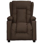 vidaXL Fauteuil de massage électrique Marron Similicuir