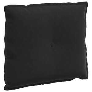 vidaXL Coussin de Dos Noir 60 x 50 cm Tissu en velours côtelé