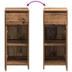 vidaXL Armoire de salle de bain Bois ancien 35 x 36 5 x 85 cm