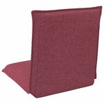 vidaXL Fauteuil de sol ajustable Bordeaux Tissu