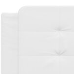 vidaXL Cadre de lit sans matelas Zadar blanc 200x200 cm similicuir