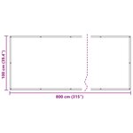 vidaXL Écran de balcon 100 x 800 cm Tissu Oxford Rectangulaire Jaune