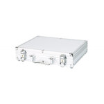 Valise aluminium pour ranger 288 muselets de champagne.