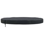 vidaXL Housse de Table Extérieure Noir 102 x 102 x 10 cm Tissu 600D