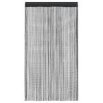 vidaXL Rideau en fils 2 Pièces 100 x 250 cm Noir
