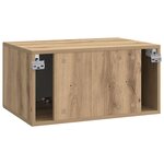 vidaXL Meuble TV mural 59 5 x 41 x 30 cm Chêne artisanal