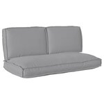 vidaXL Set de coussins de palette 3 Pièces Gris 120 x 60 x 12 cm