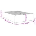 vidaXL Cadre de lit sans matelas noir 160x200 cm velours