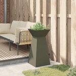 vidaXL Jardinière à pilier Olive 35 x 35 x 73 cm Acier