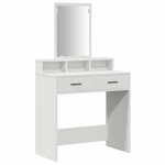 vidaXL Table de Toilette Blanc 79 x 41 x 140 cm Bois d'ingénierie
