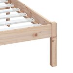 vidaXL Cadre de lit sans matelas bois massif 140x200 cm