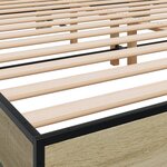 vidaXL Cadre de lit sans matelas chêne sonoma 180x200 cm
