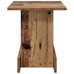 vidaXL Table d'appoint Bois ancien 35 5 x 35 x 40 cm Bois d'ingénierie