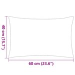 vidaXL Oreiller d'extérieur lot de 2 60 x 40 cm Gris
