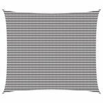 vidaXL Voile d'ombre 6 x 8 m HDPE Rectangulaire Anthracite et blanc