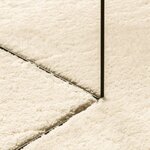 vidaXL Tapis HUARTE à poils courts doux et lavable crème 120x120 cm