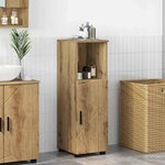 vidaXL Cabinet de salle de bain chêne artisanal 30 x 35 x 95 cm
