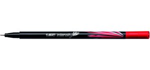 Stylo Feutre Fineliner Intensity Pte Baguée métal Fine 0,4mm Rouge BIC