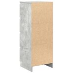 vidaXL Buffet gris béton 37 5x35x99 cm bois d'ingénierie