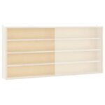 vidaXL Vitrine de collection en bois avec portes 80 x 8 5 x 37 cm