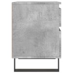vidaXL Table de chevet gris béton 40x35x50 cm bois d’ingénierie