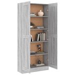 vidaXL Bibliothèque Sonoma gris 82 5x30 5x185 5 cm Bois d'ingénierie