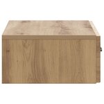 vidaXL Table d'appoint murale 59 x 34 5 x 17 cm Bois d'ingénierie