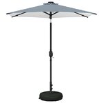 vidaXL Parasol de jardin avec lumières LED et base 230 x 230 cm