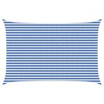 vidaXL Voile d'ombre 3 x 5 m HDPE Rectangulaire Bleu et Blanc