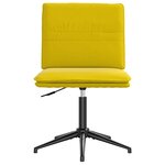 vidaXL Chaises à manger lot de 2 Jaune Velours